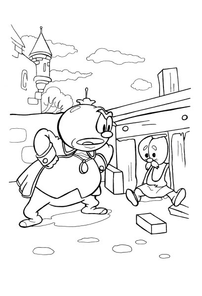 Герои мультфильма Чиполлино раскраска