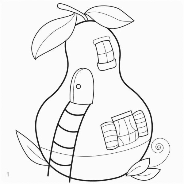 Необычный дом раскраска