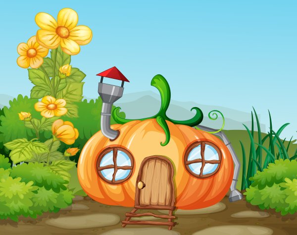 Сказочный домик тыква