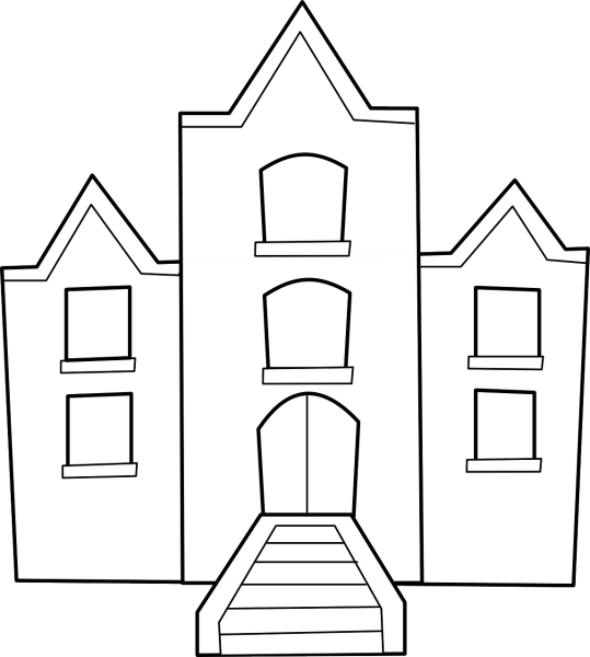 Рисование зданий для детей