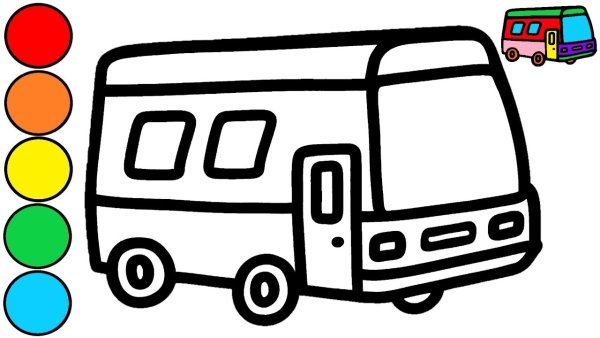Дом на колесах раскраска для детей