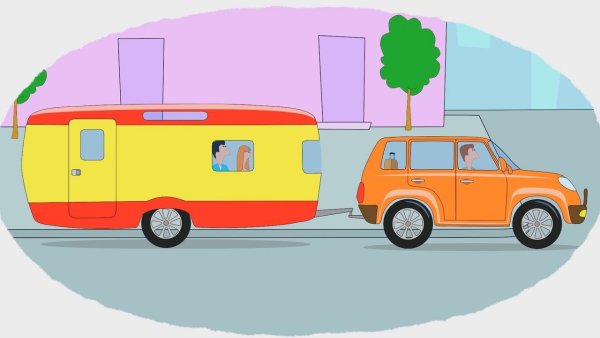 Дом на колесах мультяшный