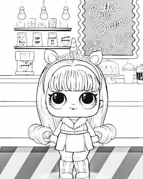 Раскраски куклы ЛОЛ новые