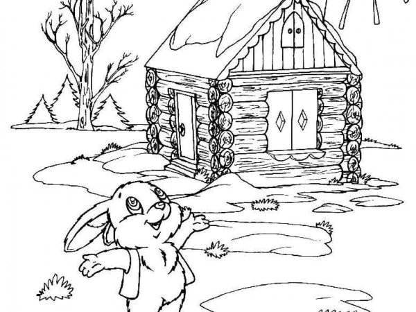 Домик рисунок карандашом