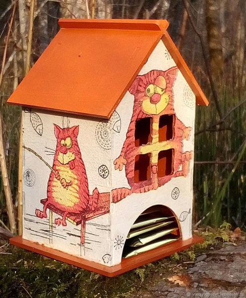 Раскрашенные чайные домики