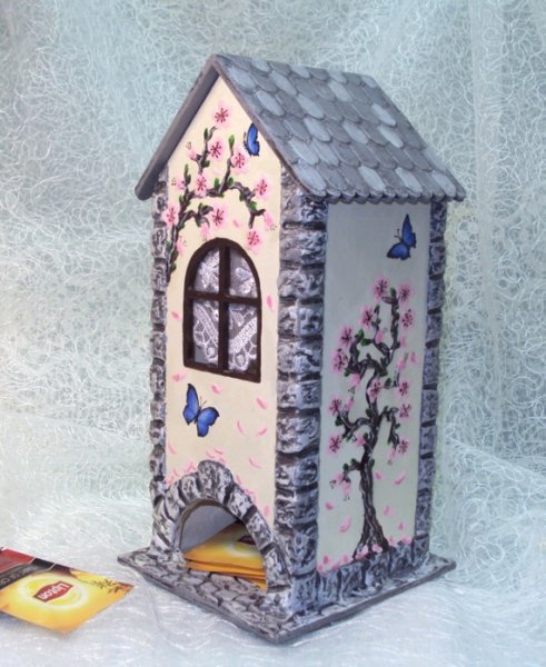 Чайные домики разрисованные