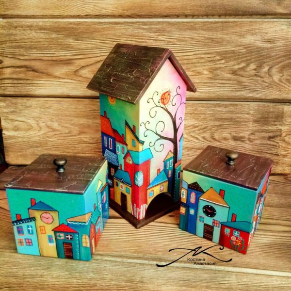 Расписные чайные домики