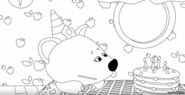 Раскраска Мимимишки