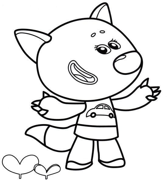 Раскраска Мимимишки