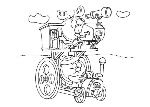 Домик пина раскраска