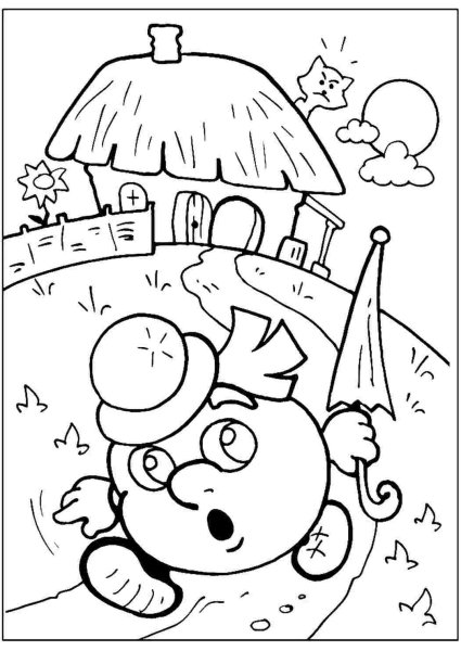 Раскраска "Колобок"