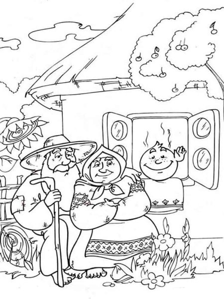 Сказки-раскраски. Колобок