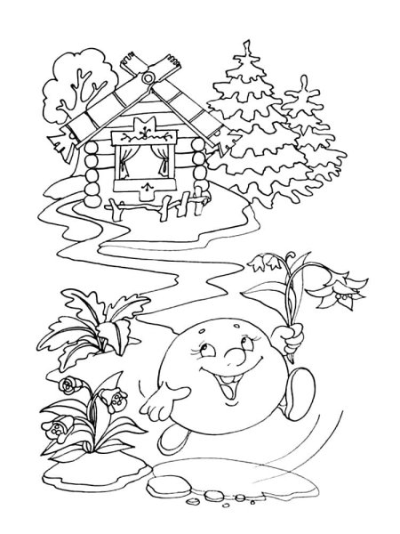 Сказки-раскраски. Колобок