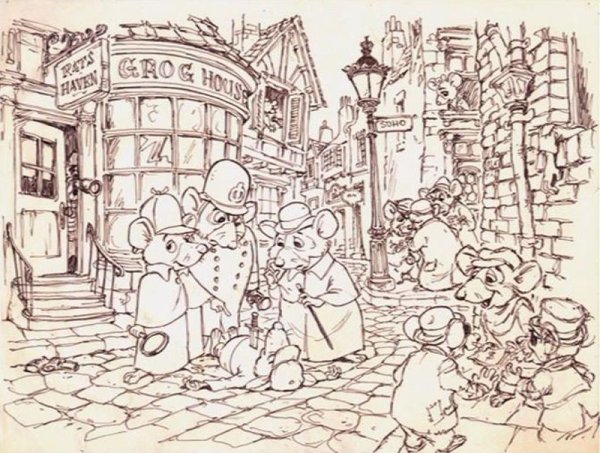 Basil Detective Concept Art