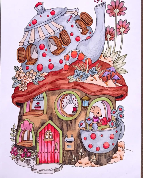 Иллюстрация мышиный домик