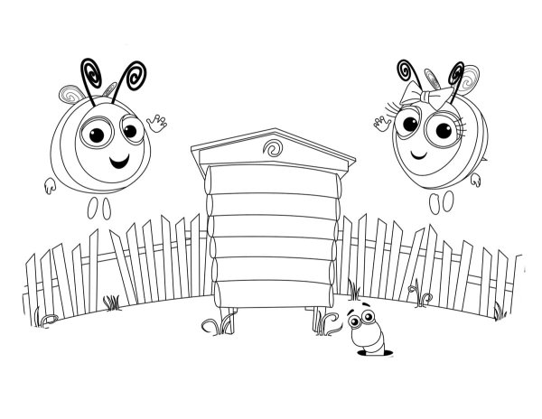 Ульи раскраска