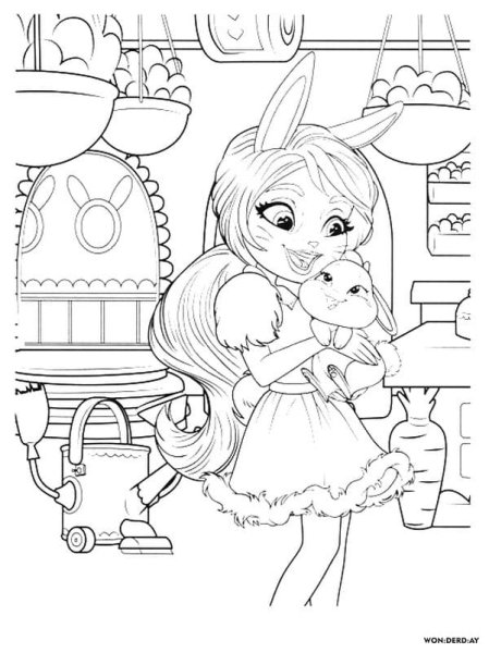 Раскраска Энчантималс Филисити