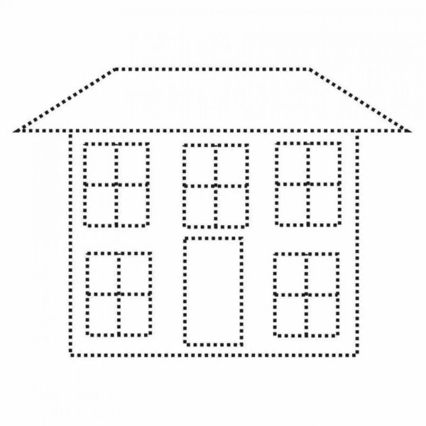 Домик по точкам