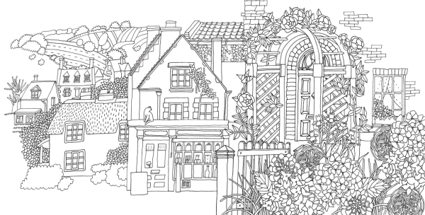 Раскраска антистресс город