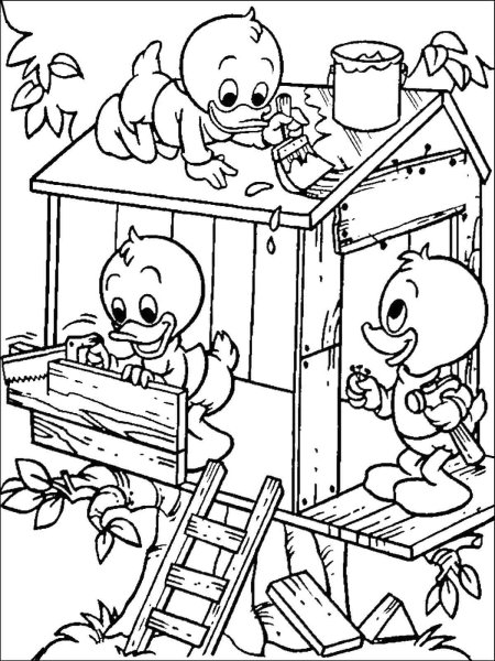 Утиные истории раскраска