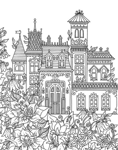 Раскраска антистресс город