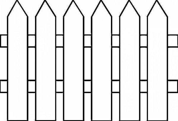 Забор для аппликации