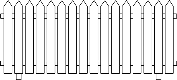 Забор трафарет