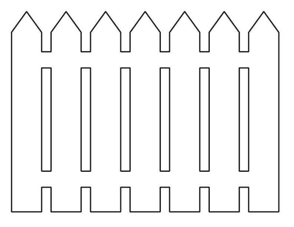 Забор для вырезания