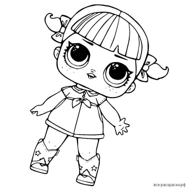 Раскраска ЛОЛ принцесса