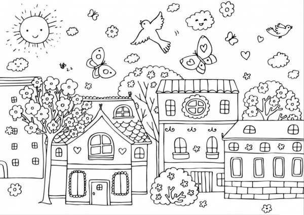 Раскраска "город"