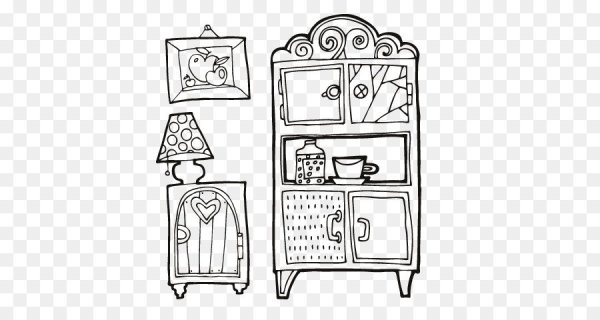 Раскраска сервант