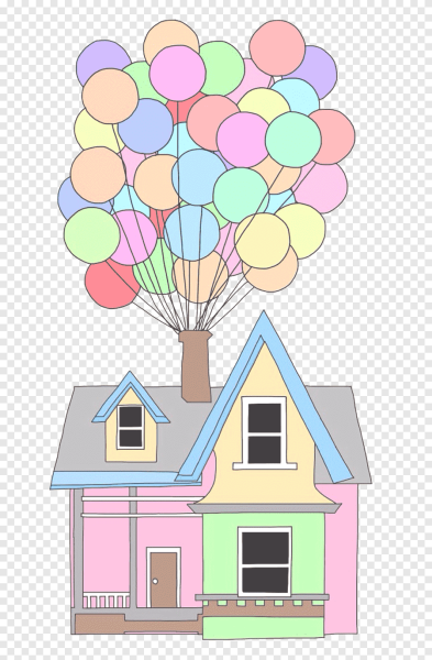 Домик с шарами