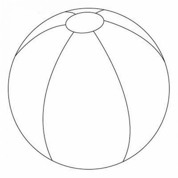 Мячик раскраска для детей