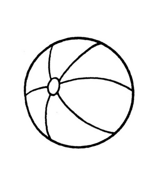 Мяч раскраска