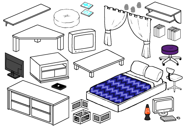 Мебель для вырезания и раскрашивания