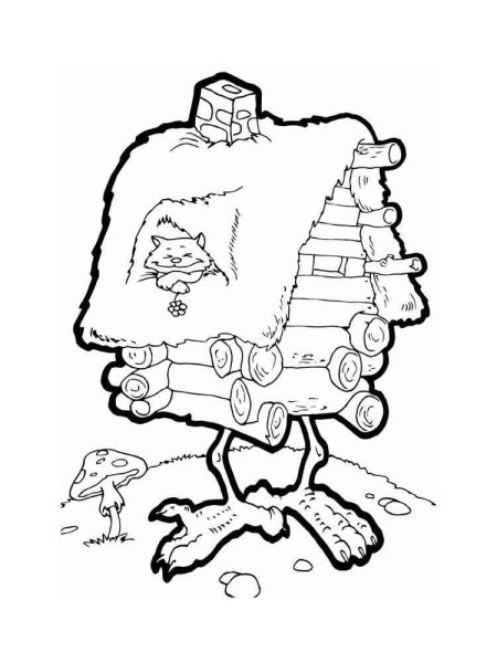 Избушка бабы яги контур