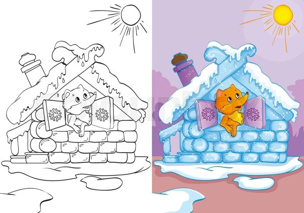 Избушка Лубяная и Ледяная