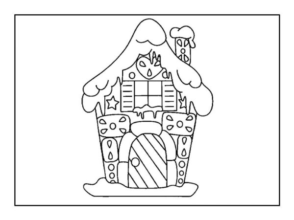 Раскраска избушка Лубяная и Ледяная