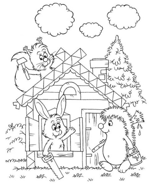 Раскраски сюжетные