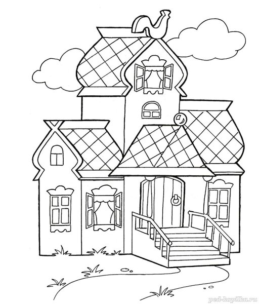 Раскраска. Теремок