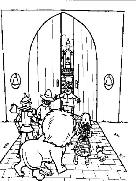 Волшебник изумрудного города раскраска главные герои