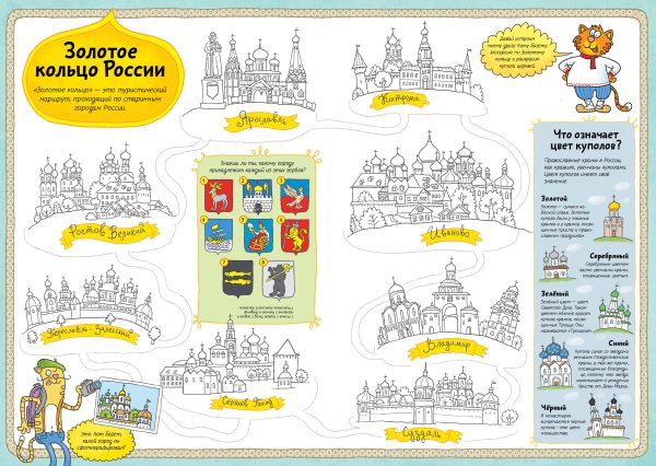 Золотое кольцо России раскраска