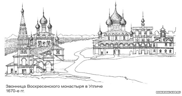 Углич Воскресенский монастырь чертежи
