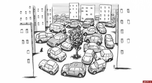 Парковка раскраска для детей