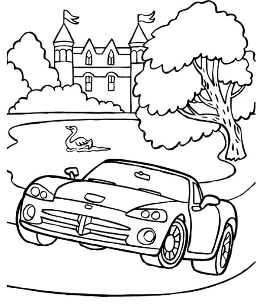 Автомобили (раскраски)