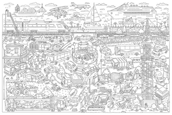 Раскраски больших размеров