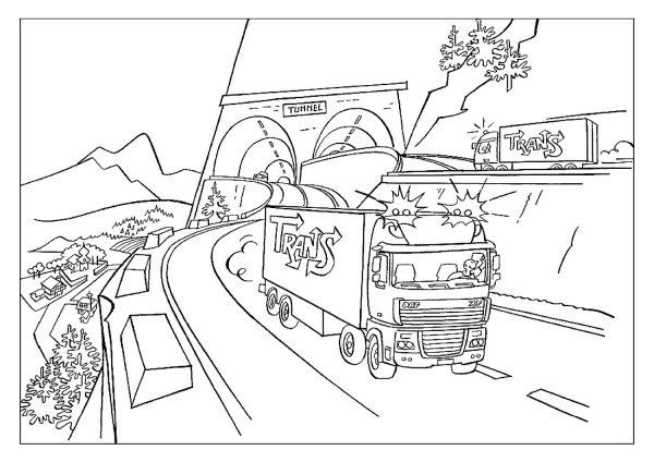 Раскраски для мальчиков дорога