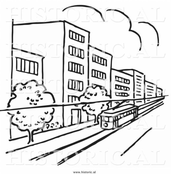 Город Барнаул раскраска