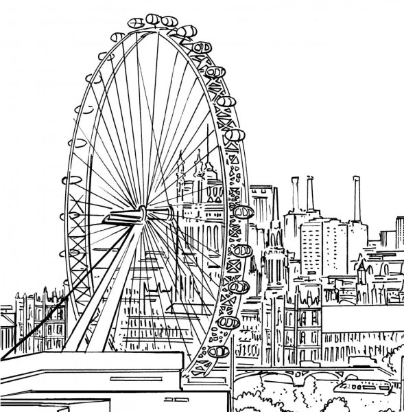 Раскраска "город"