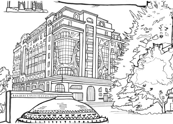 Город Екатеринбург раскраска для детей